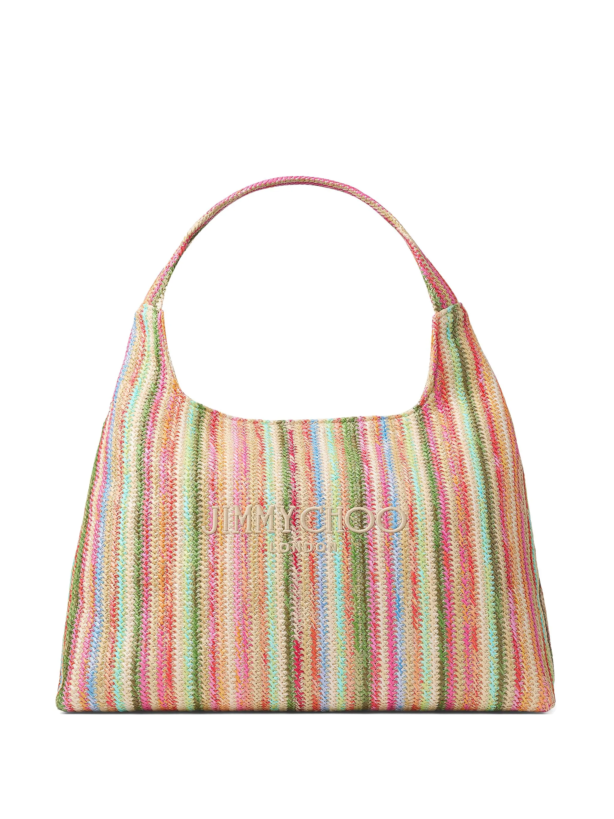 

Сумка на плечо из рафии Jimmy Choo, розовый