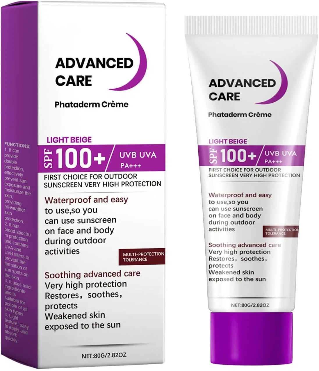 Солнцезащитный крем для лица и тела Sunfrost, фиолетовый, 1 шт Generic