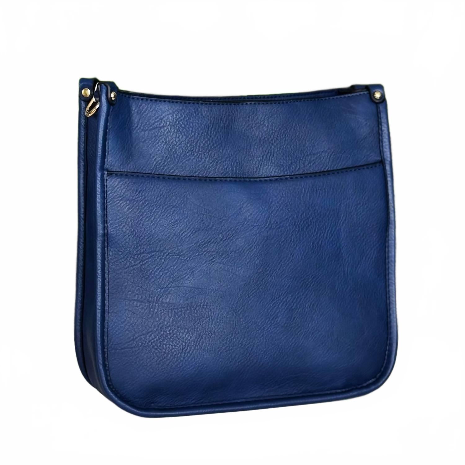 

Женская сумочка кроссбоди Posie со съемным гитарным ремнем в темно-синем цвете Jen & Co.