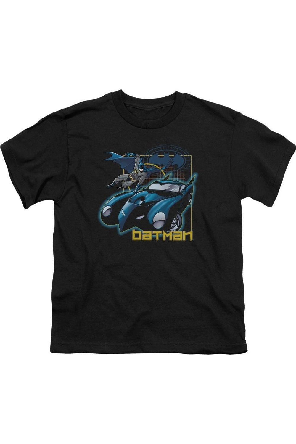 

Футболка с коротким рукавом для детей Batman Nice Wheels Gildan, черный