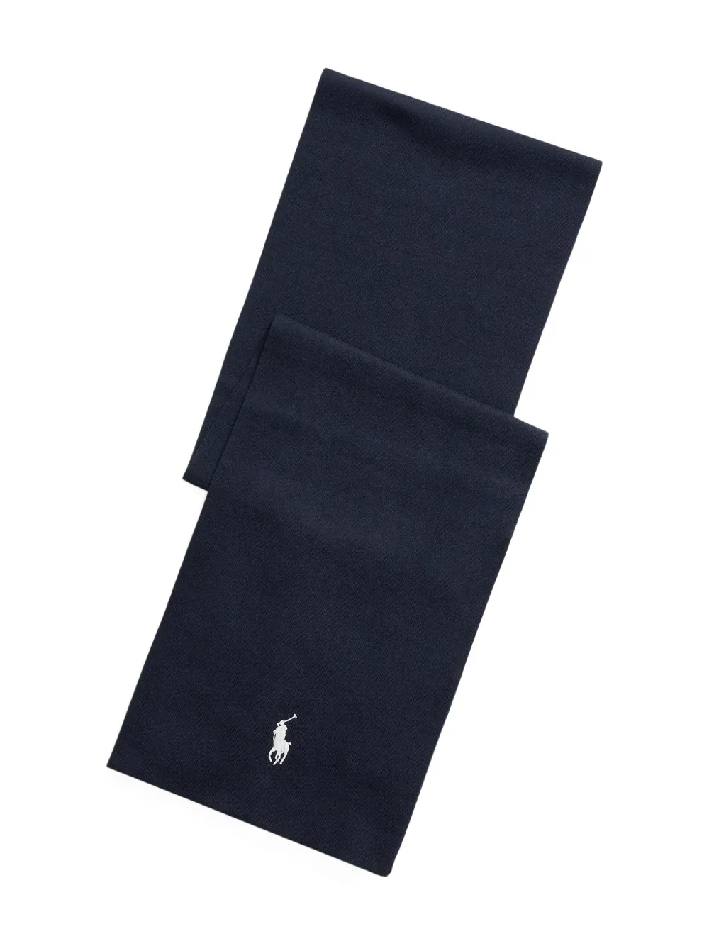 

Вышитый хлопковый шарф POLO RALPH LAUREN, синий