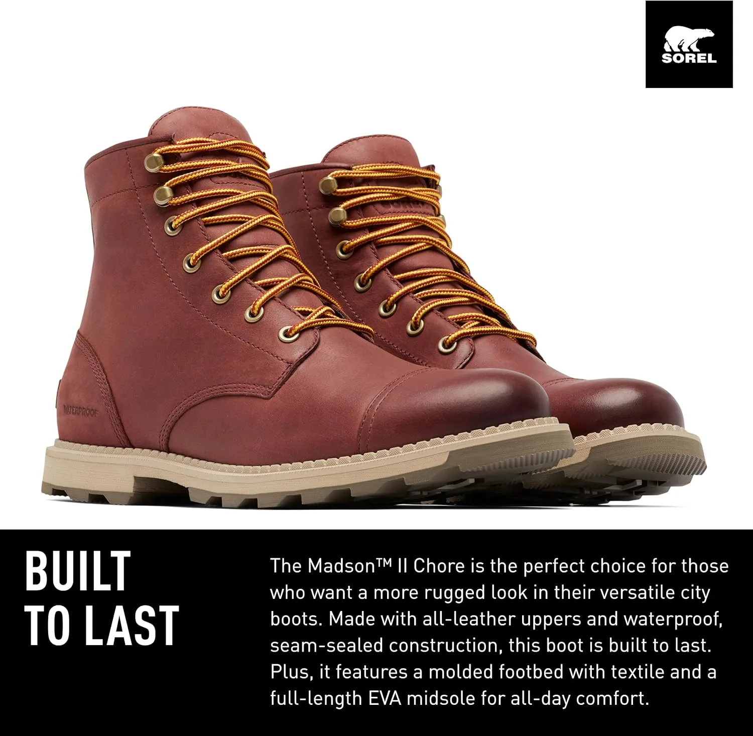 Мужские кроссовки Sorel Madson II Chore WpMountain — фото 3