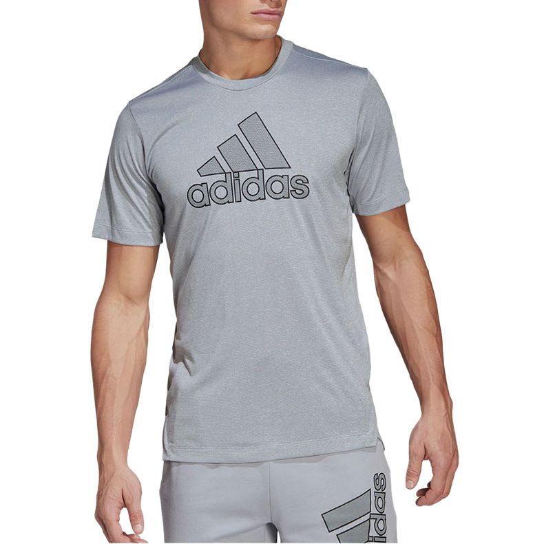 Футболка AEROREADY International Version мужская Adidas, серый — фото 2