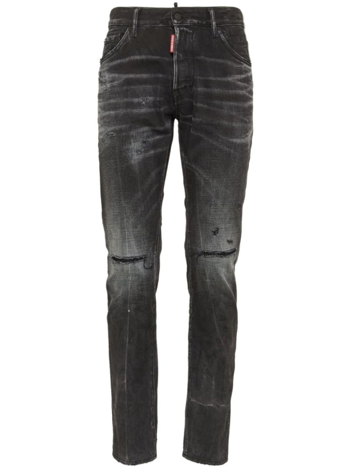 

Dsquared2 джинсы скинни с эффектом потертости, черный