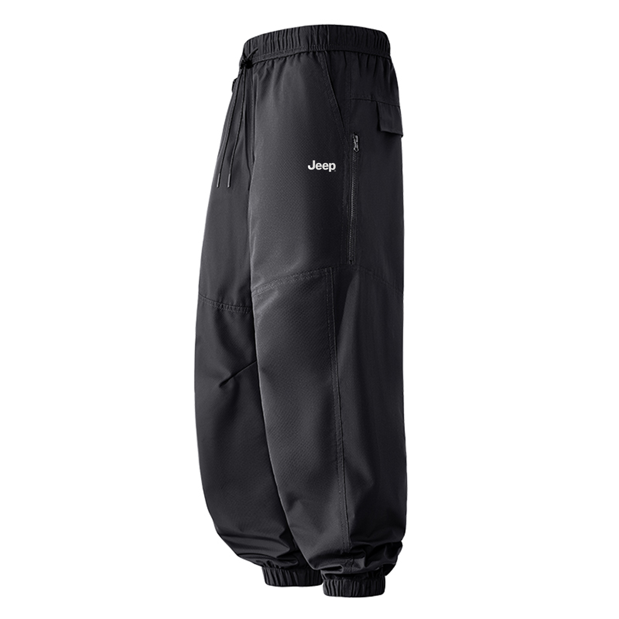 

Повседневные брюки Unisex утепленные с флисовой подкладкой и манжетами Jeep, черный [fleece-lined and thickened]