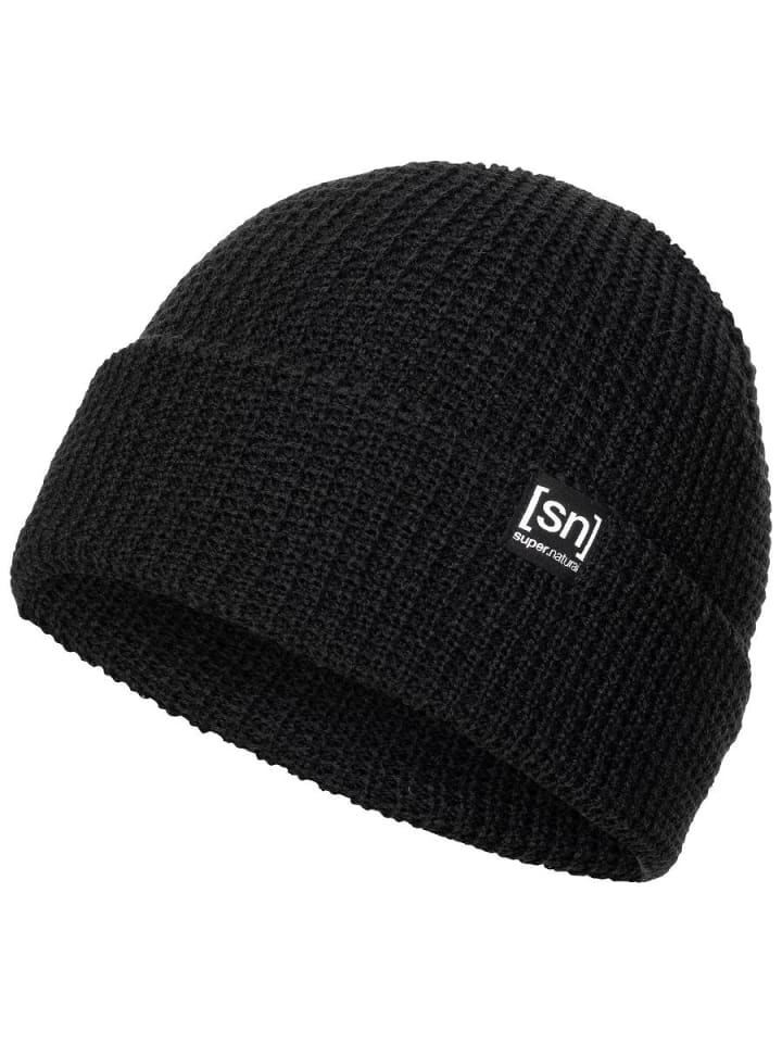 

Шапка super.natural Merino Mütze CITY BEANIE, черный