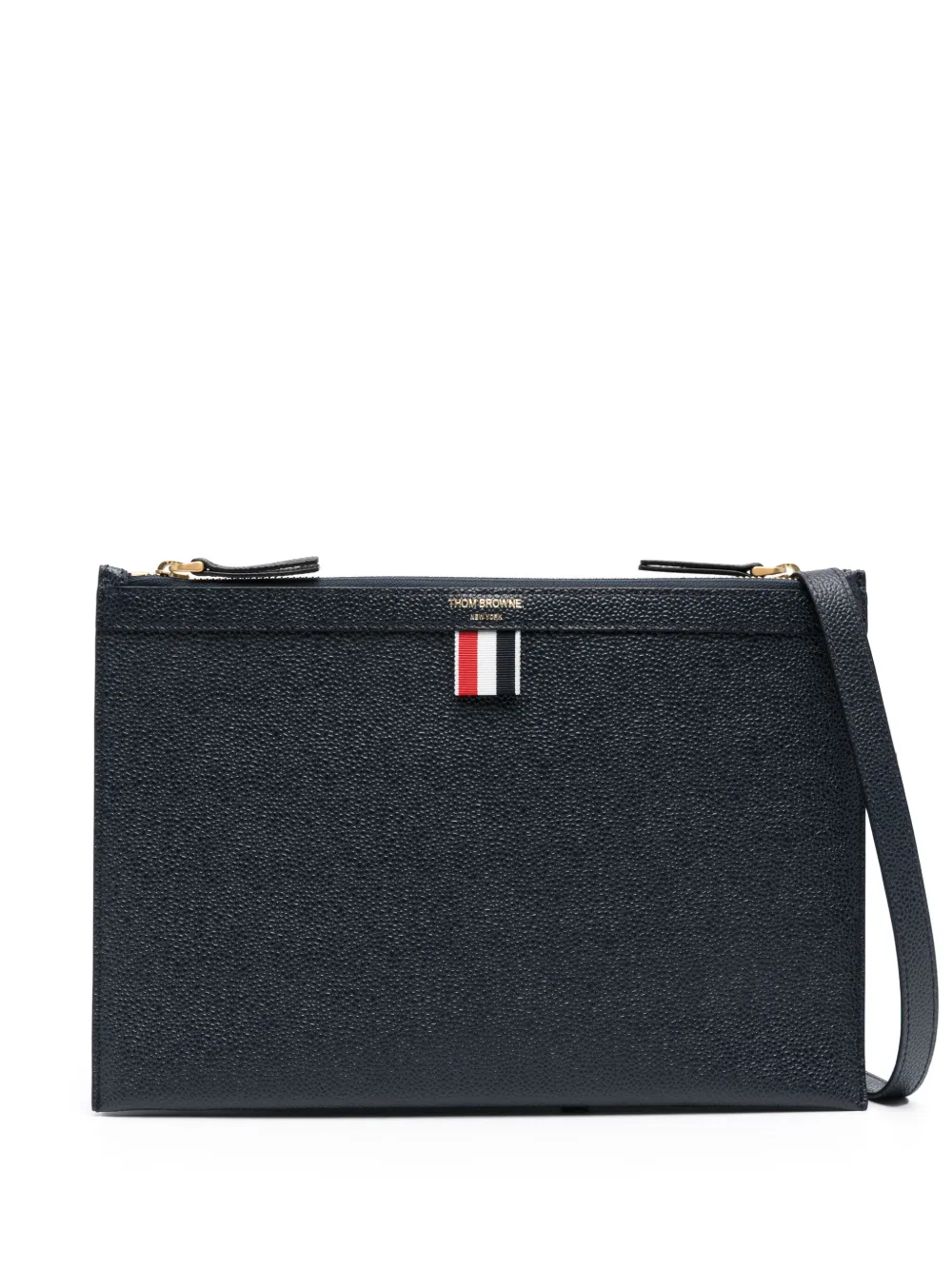 

Сумка через плечо с логотипом THOM BROWNE, синий