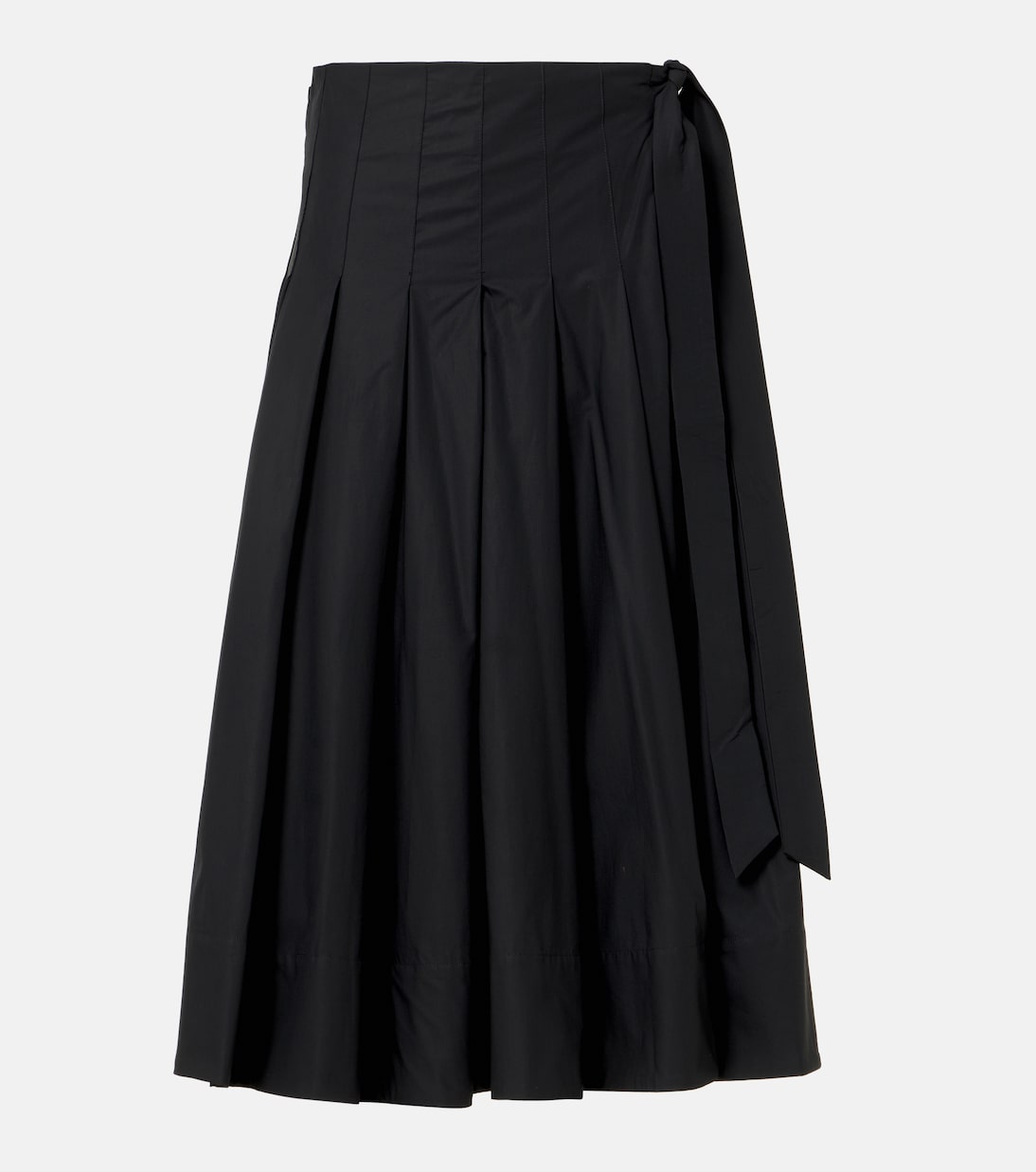 

Юбка миди из хлопкового поплина White Label Peters Proenza Schouler, черный