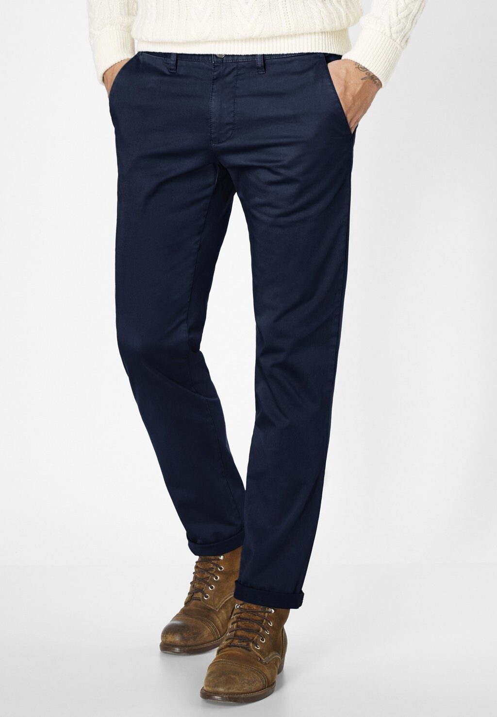 

Чино ODESSA REGULAR FIT MIT STRETCH Redpoint, цвет navy