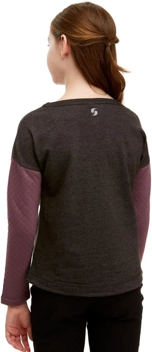 Толстовка для девочек Soffe, Charcoal Heather/Feather — фото 4
