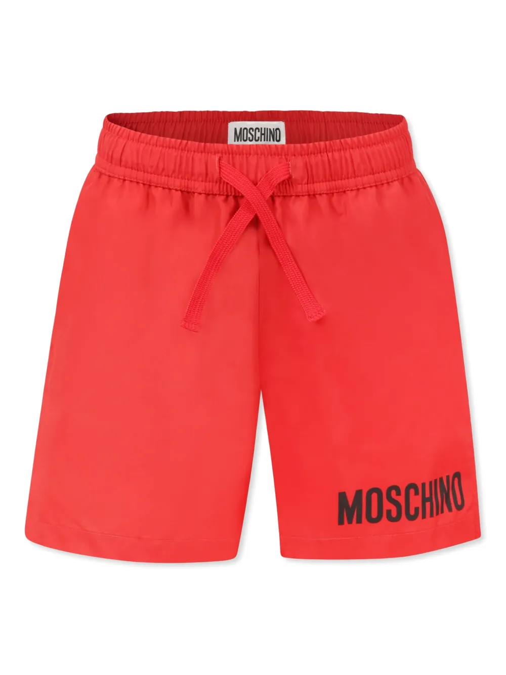 

Плавки-шорты с логотипом Moschino Kids, красный