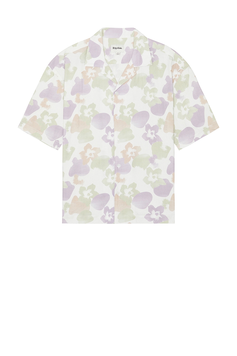 

Свободная рубашка с цветочным камуфляжным принтом Rhythm, цвет camo