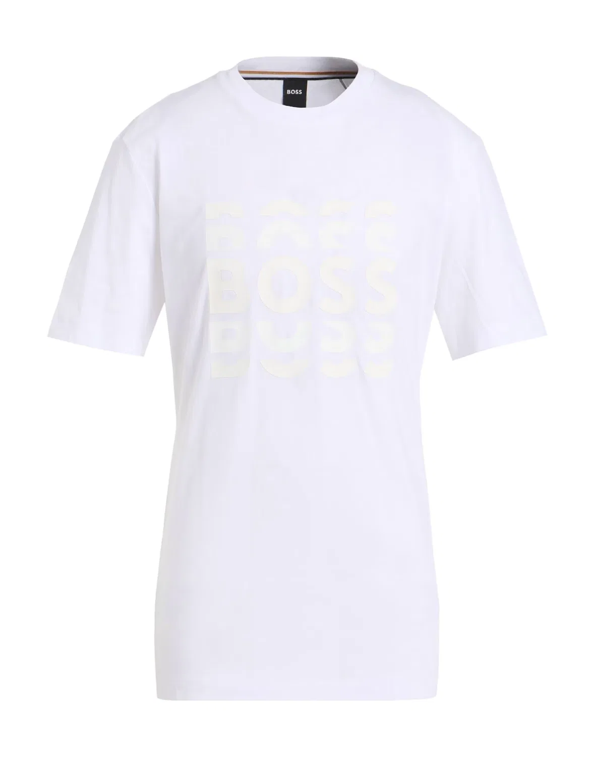 Футболка с логотипом BOSS белого цвета