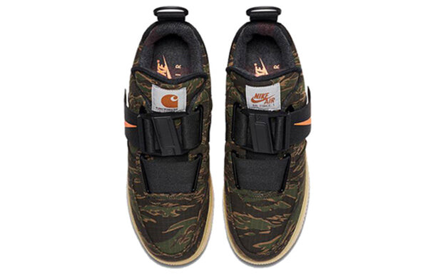 Кроссовки x carhartt wip air force 1 утилита низкая премиум Nike, зеленый — фото 4