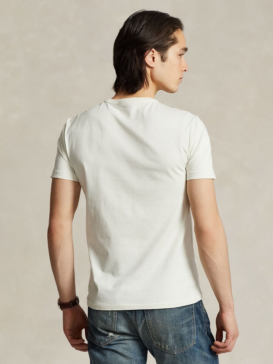 Футболка Polo Ralph Lauren Regular fit, кремовый/темно-бежевый — фото 4
