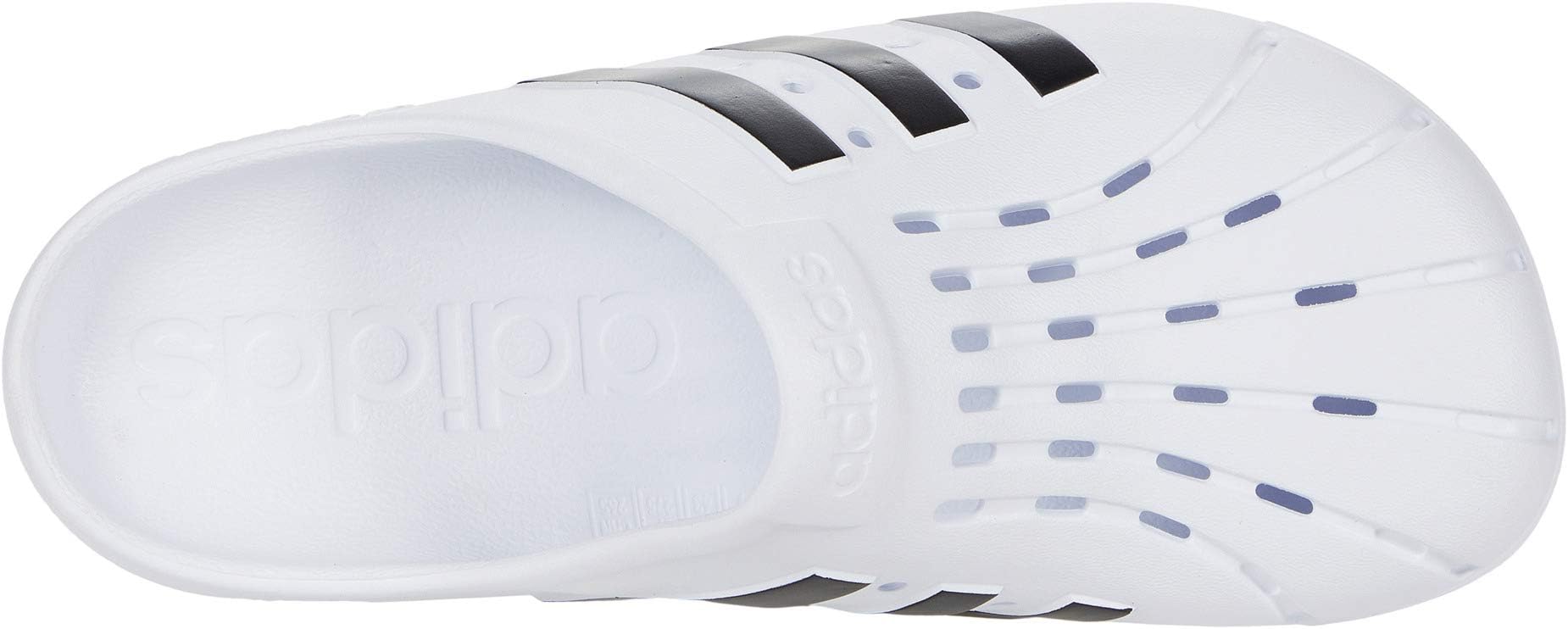 Сабо Unisex Adidas Adilette Clog, Footwear White/Core Black/Footwear White — фото 2