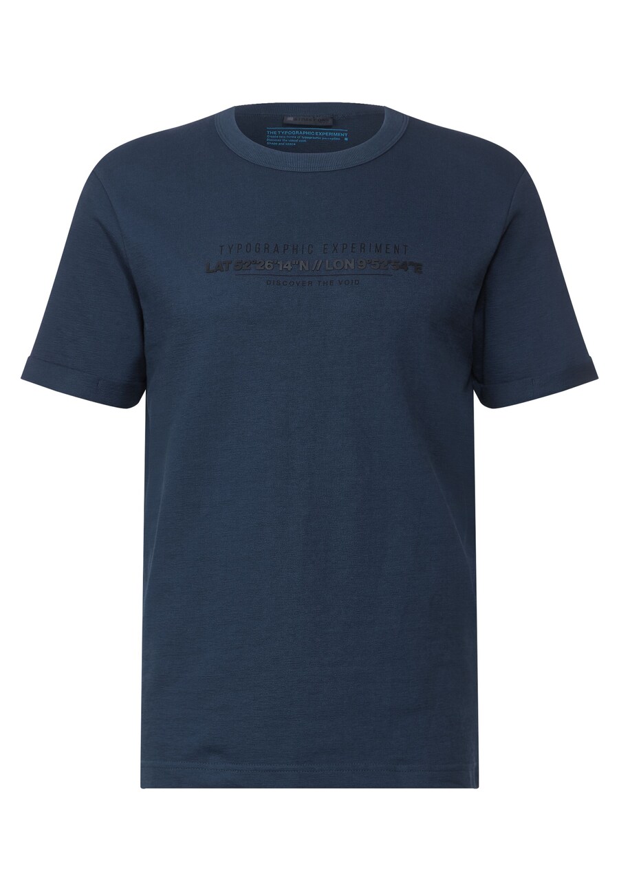 

Классическая футболка Street One MEN Shirt, темно-синий