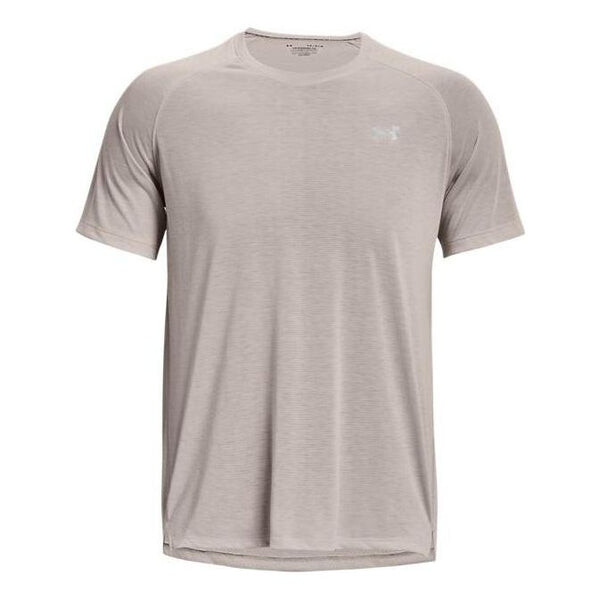 

Футболка streaker running t-shirt 'beige grey' Under Armour, бежевый