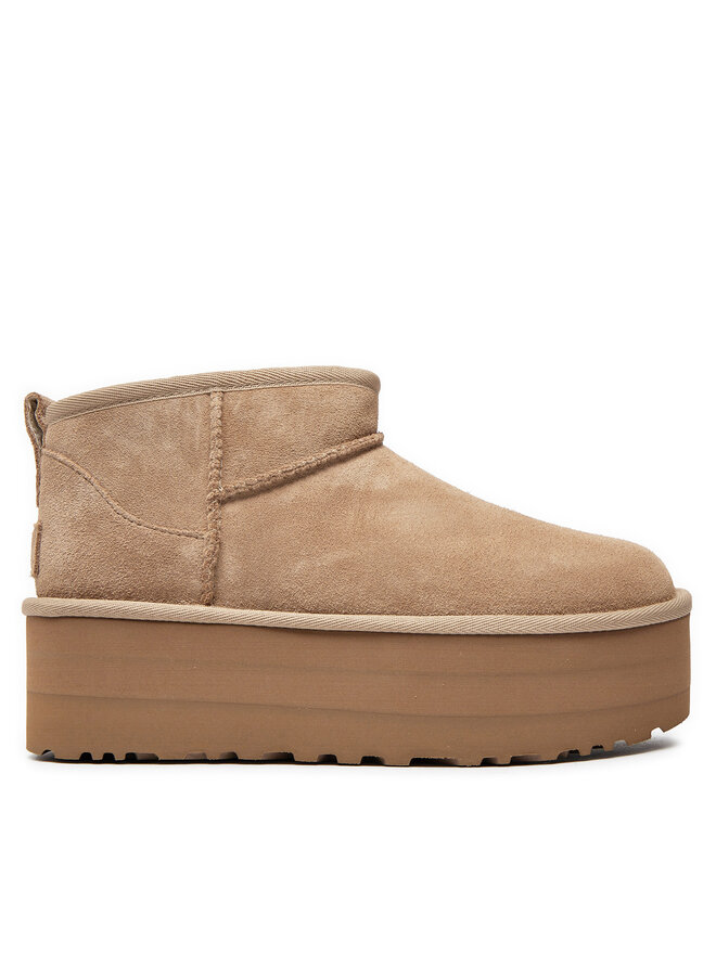 Зимние сапоги Classic Ultra Mini Platform 1135092 Ugg, бежевый