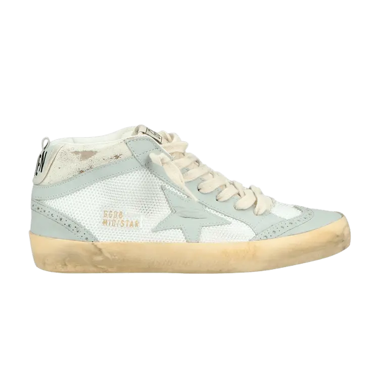 Кроссовки Golden Goose Wmns Mid Star Vintage White Light Grey, серый