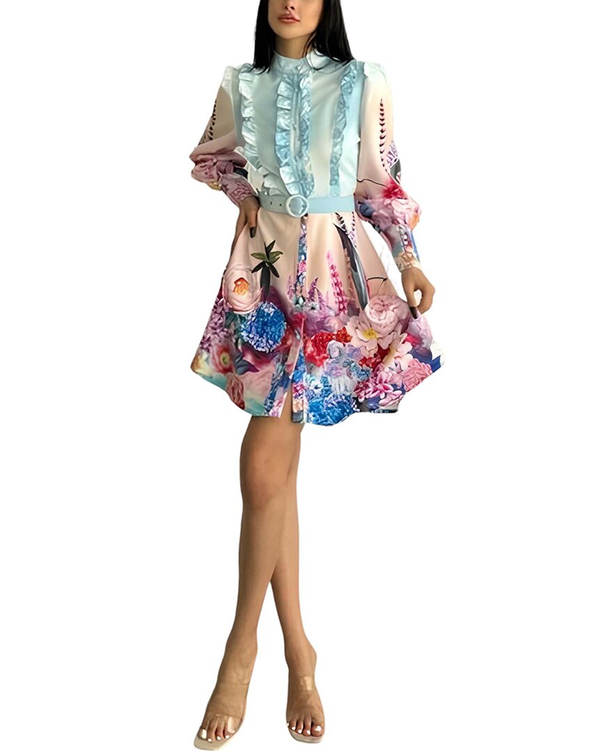 

Велвей Мини-платье WELLWAY, мультиколор