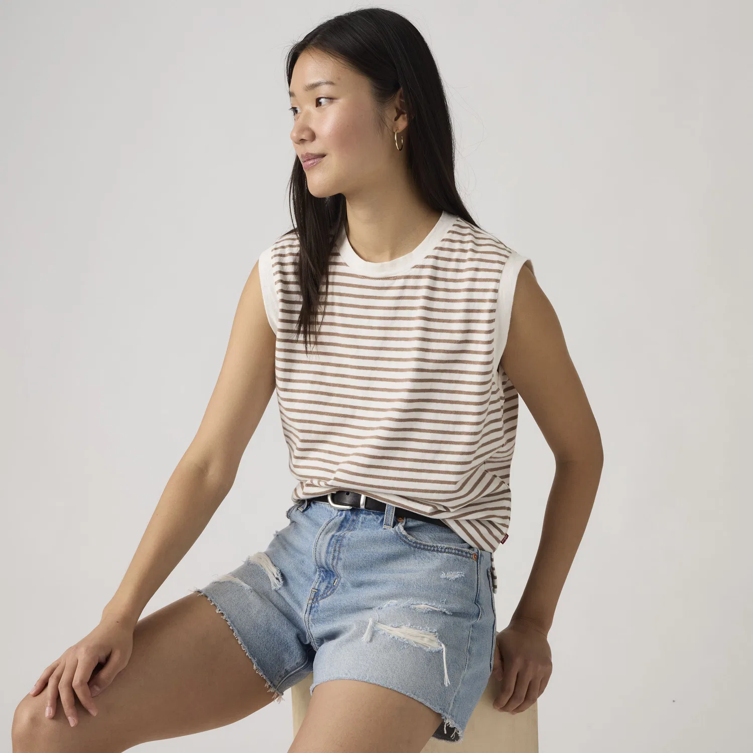 Майка свободного кроя Levi's, White — фото 2