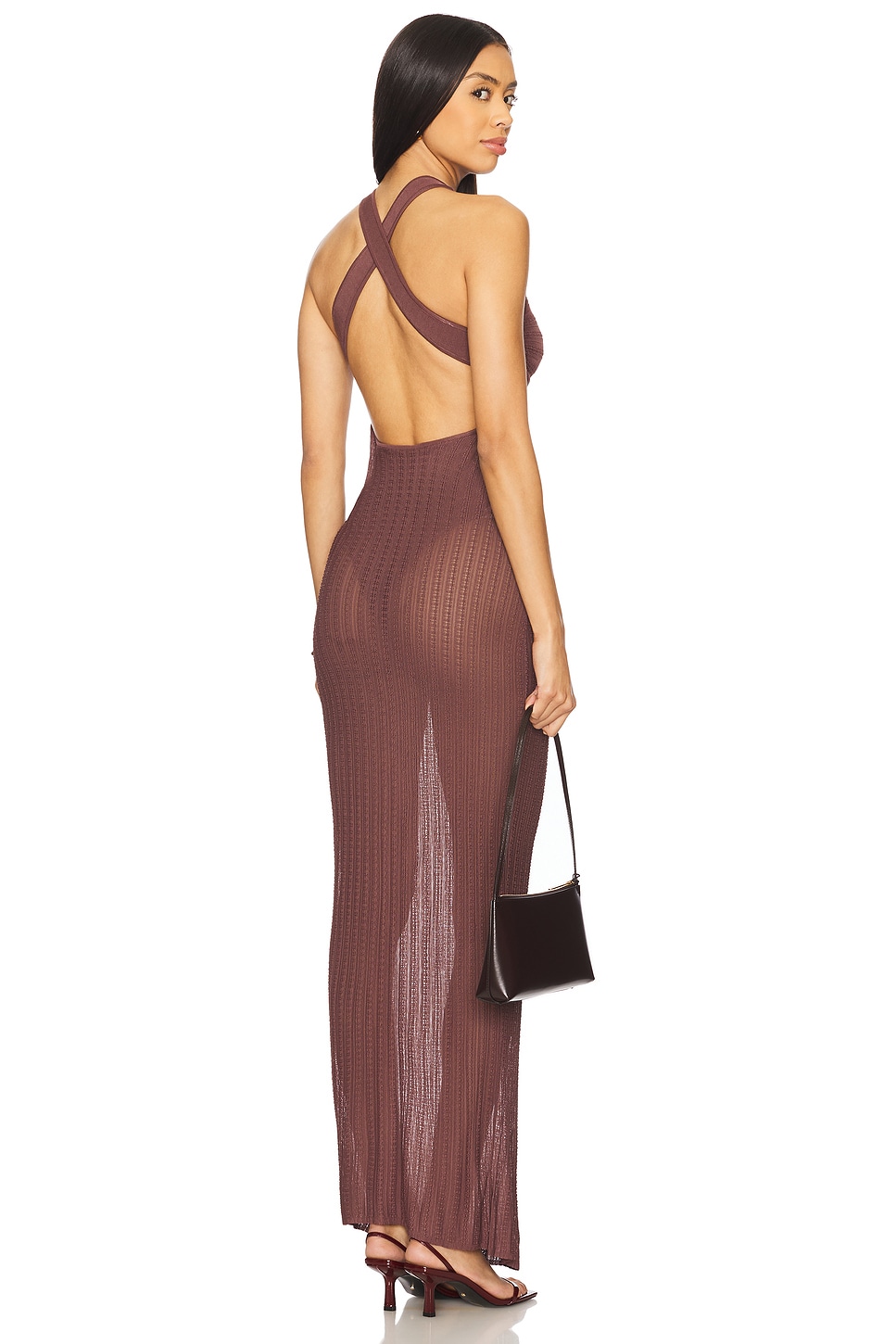 

Длинное платье Clover Nbd, brown