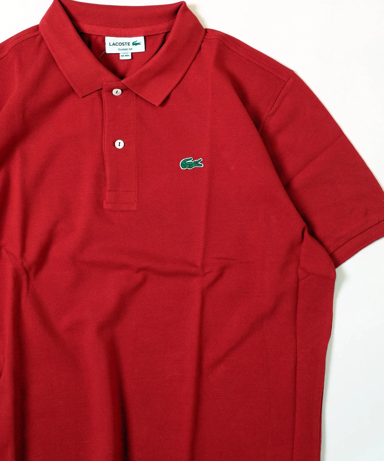 Рубашка поло Lacoste Мужская/Женская, Классическая, белый