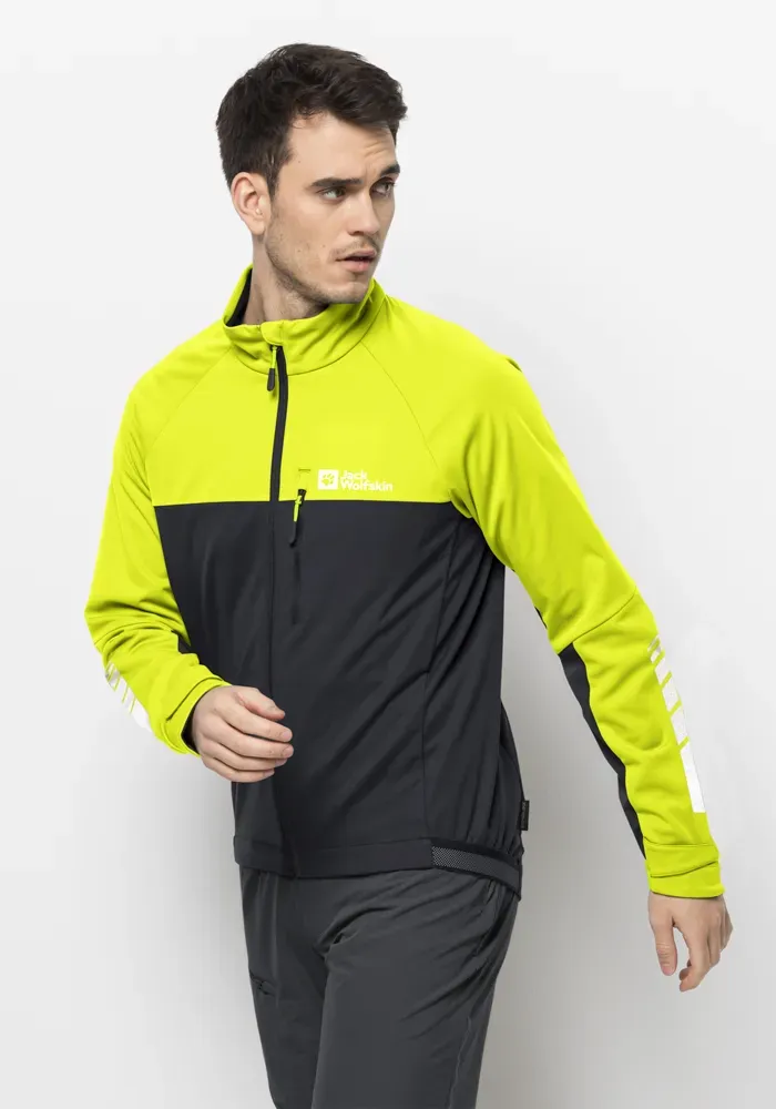 

Куртка из софтшелла Jack Wolfskin "MOROBBIA JKT M", желтый