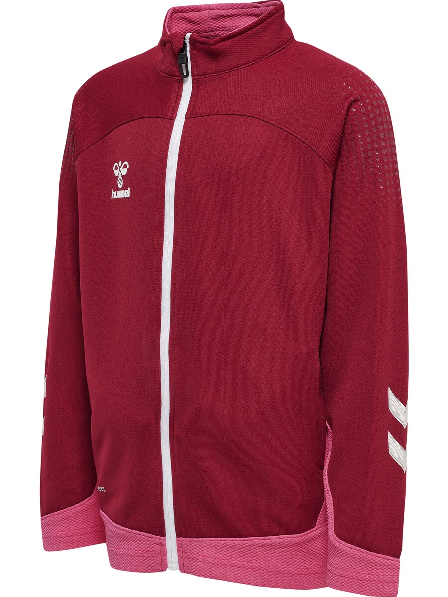 Спортивная толстовка с капюшоном на молнии Hummel Poly, цвет Wine red — фото 2