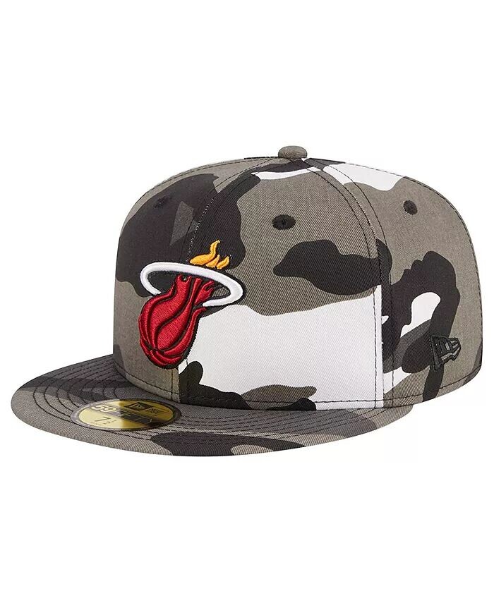 

Мужская приталенная шляпа Miami Heat Snow Camo 59FIFTY New Era, зеленый