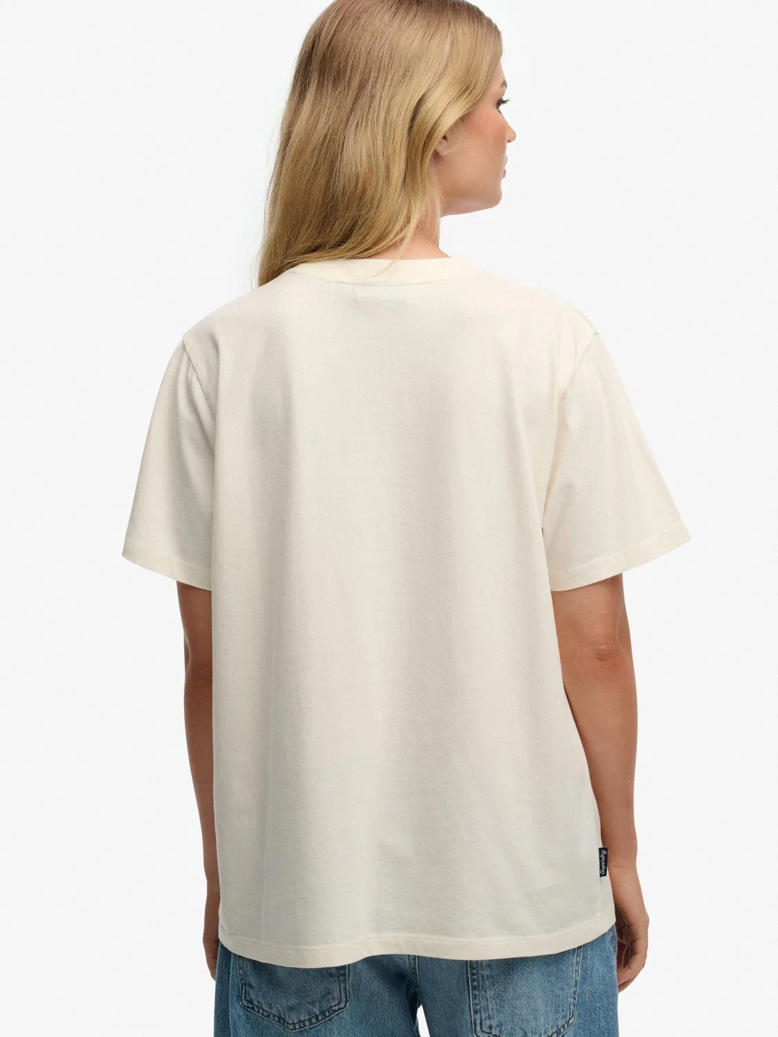 Футболка свободного кроя Superdry Essential Logo, белый — фото 3