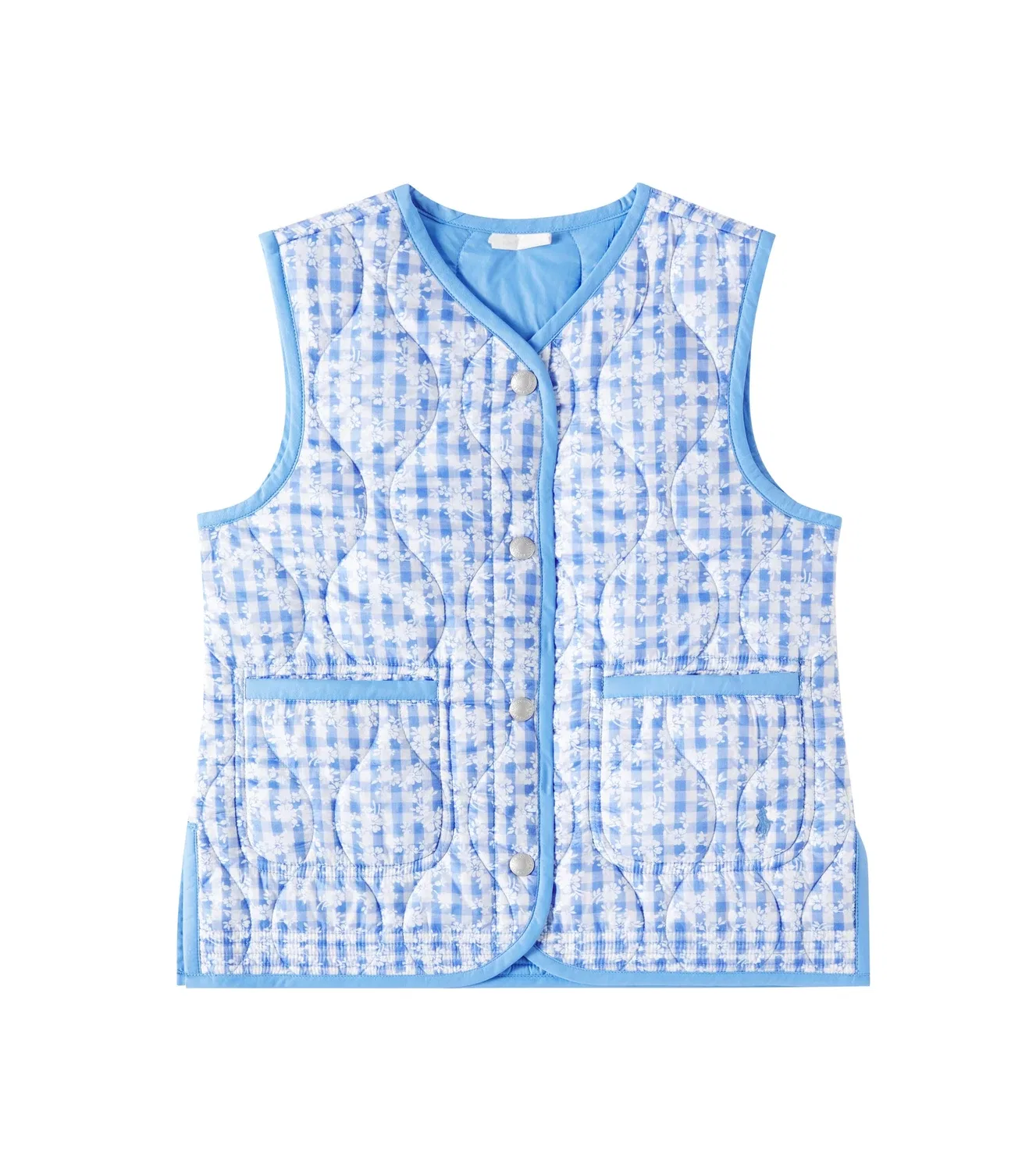 Легкая куртка двусторонняя в клетку Polo Ralph Lauren Kids, синий