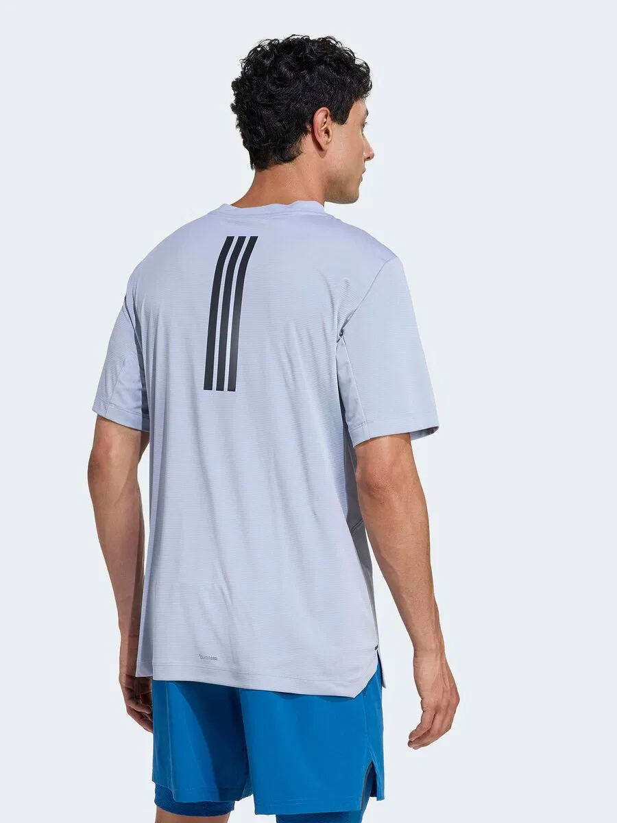 Спортивная футболка ADIDAS PERFORMANCE Performance Shirt 'D4T PrimeLift' светло-голубого цвета — фото 3