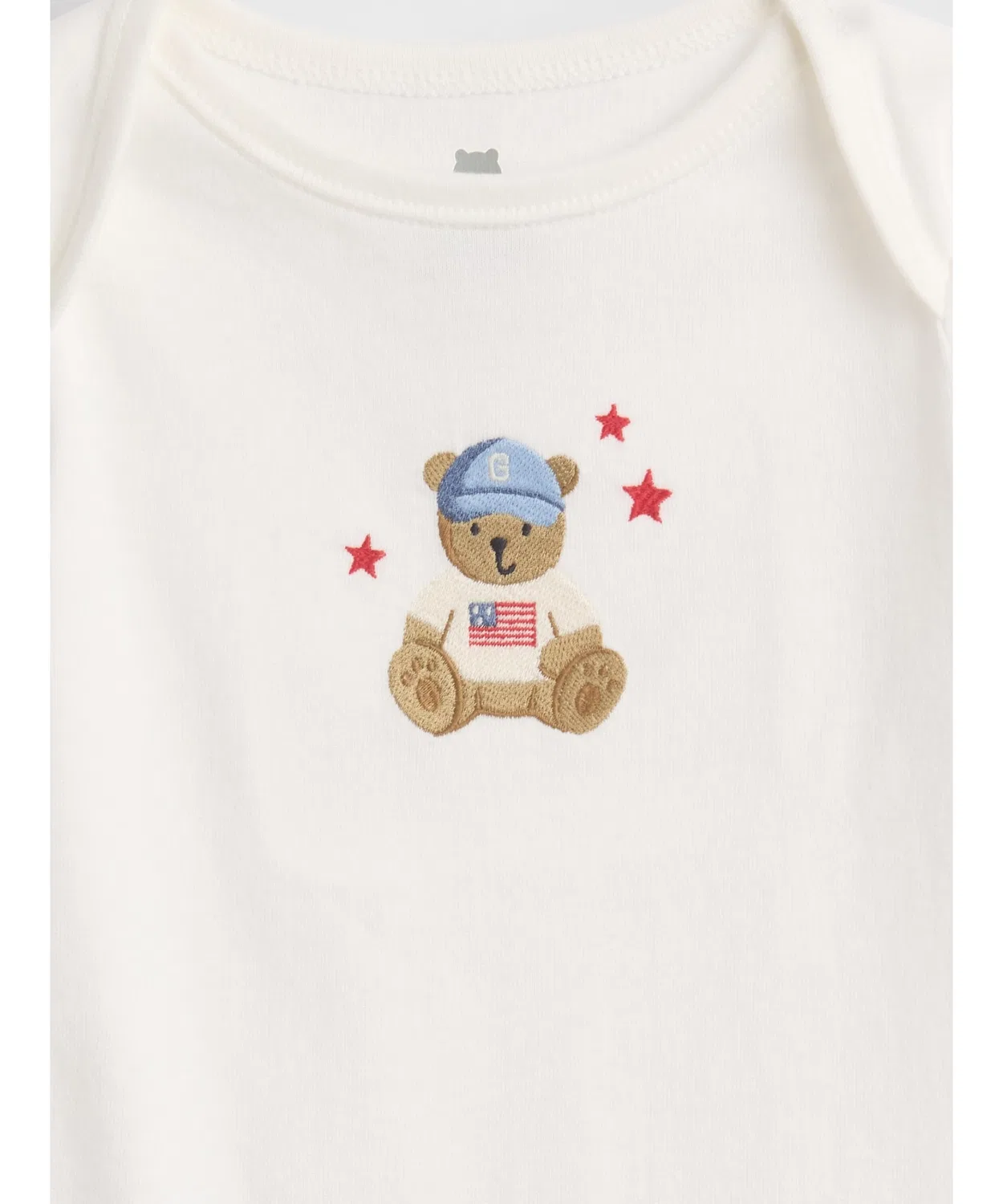 Детский боди-комбинезон с принтом Organic Cotton Graphic Bodysuit GAP, White — фото 2