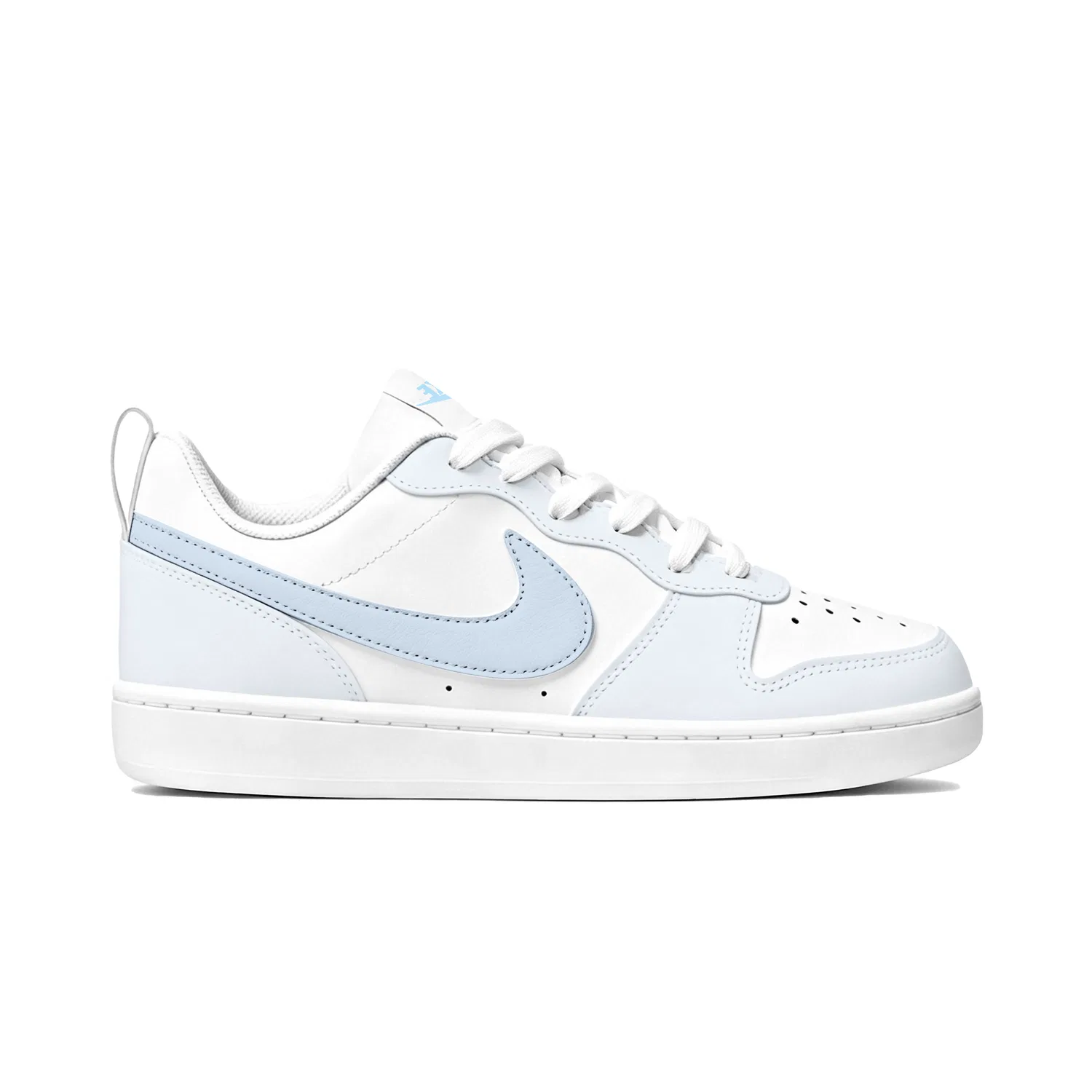 Детские кроссовки для скейтбординга с принтом Nike Court Borough 2, Light Blue — фото 3