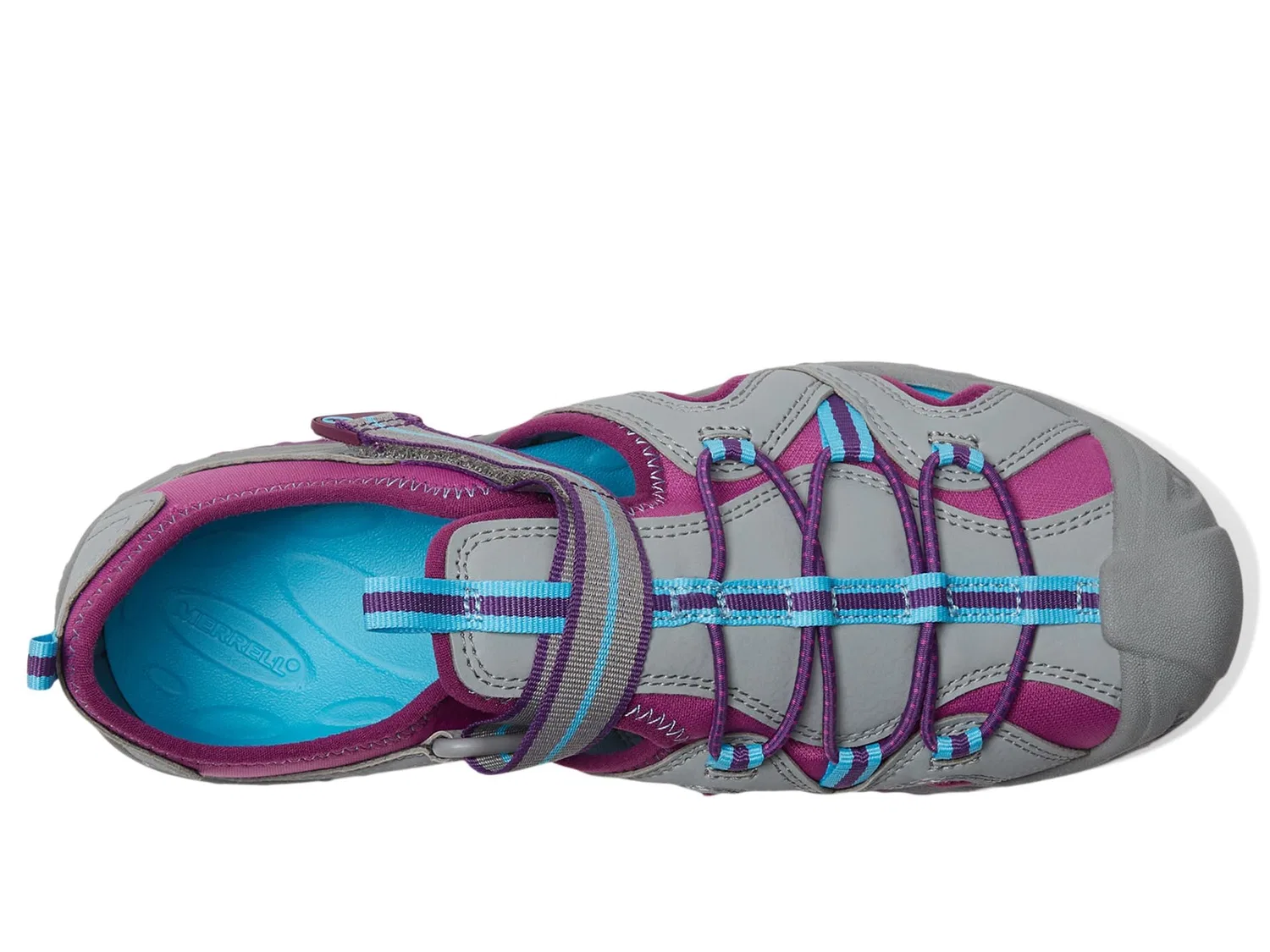 Детские сандалии-рыбачки с закрытым носком Hydro 2 Merrell, Grey Berry — фото 2