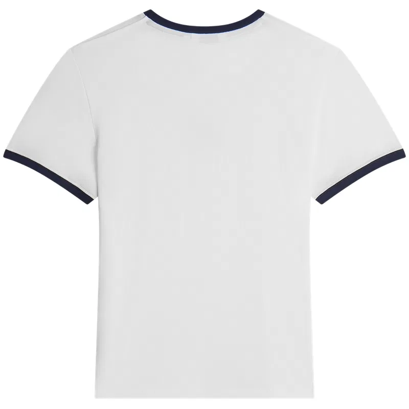 Женская футболка с круглым вырезом Navy Blue White Stripes 0BA Tommy Hilfiger, Navy Blue White Stripes — фото 4