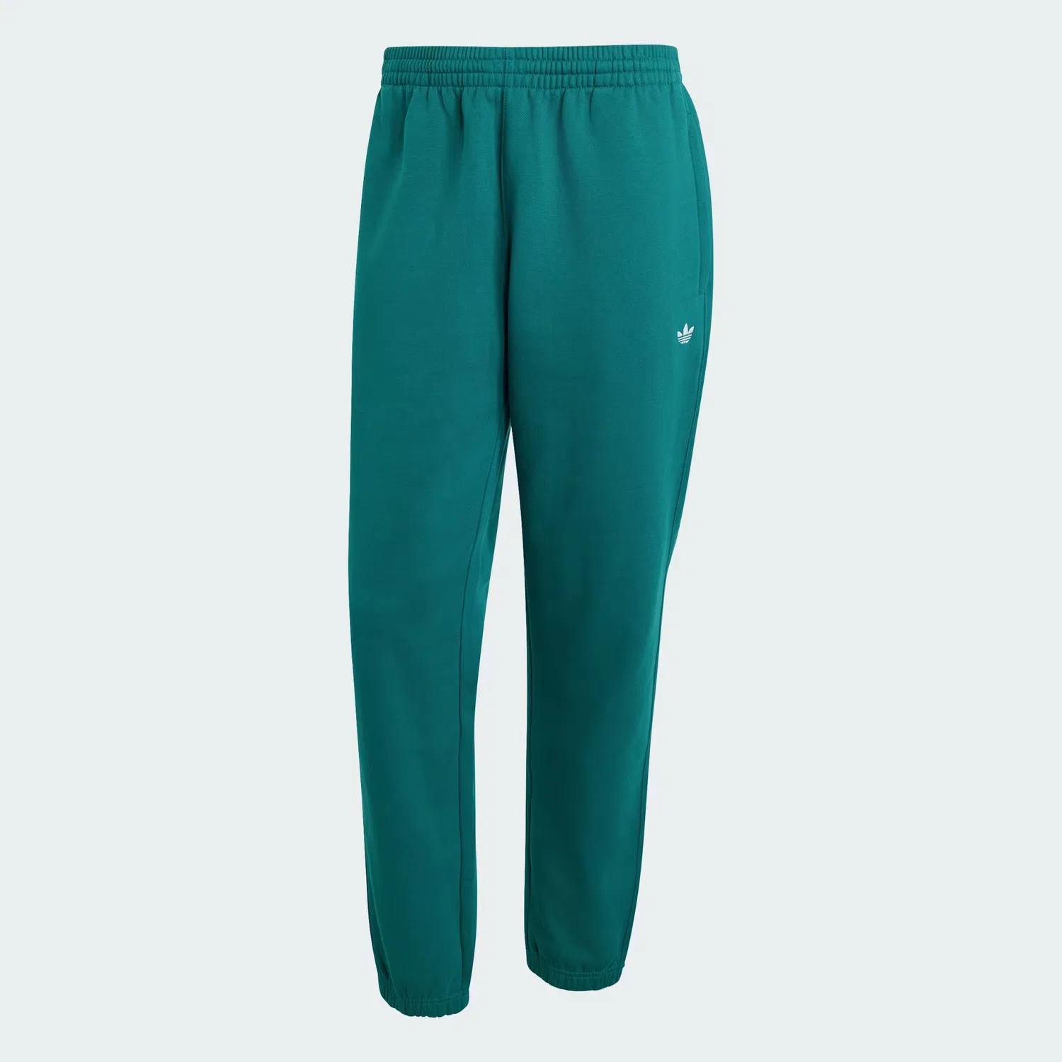 Мужские спортивные брюки из флиса со стандартной посадкой Trefoil Essentials Adidas Originals, насыщенный зеленый — фото 4