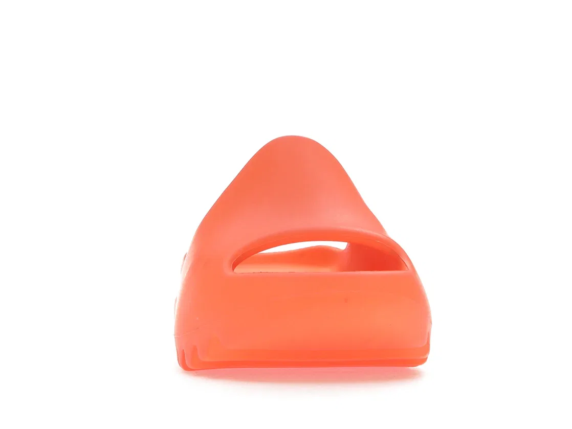 Детские шлепанцы с открытым носком Adidas Yeezy Slide, Enflame Orange — фото 2