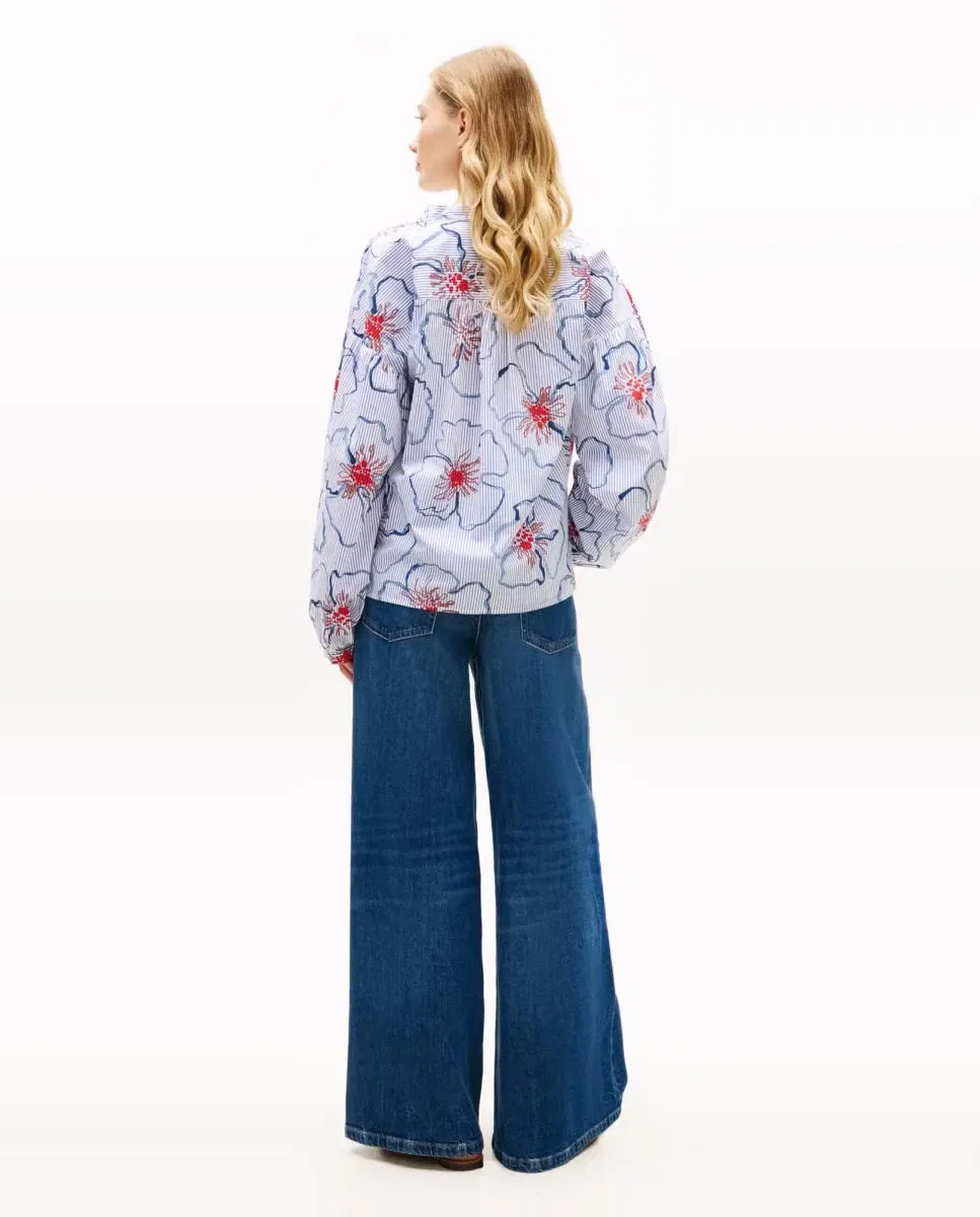 Женская блуза с длинным рукавом Tommy Hilfiger, Azul Claro — фото 2