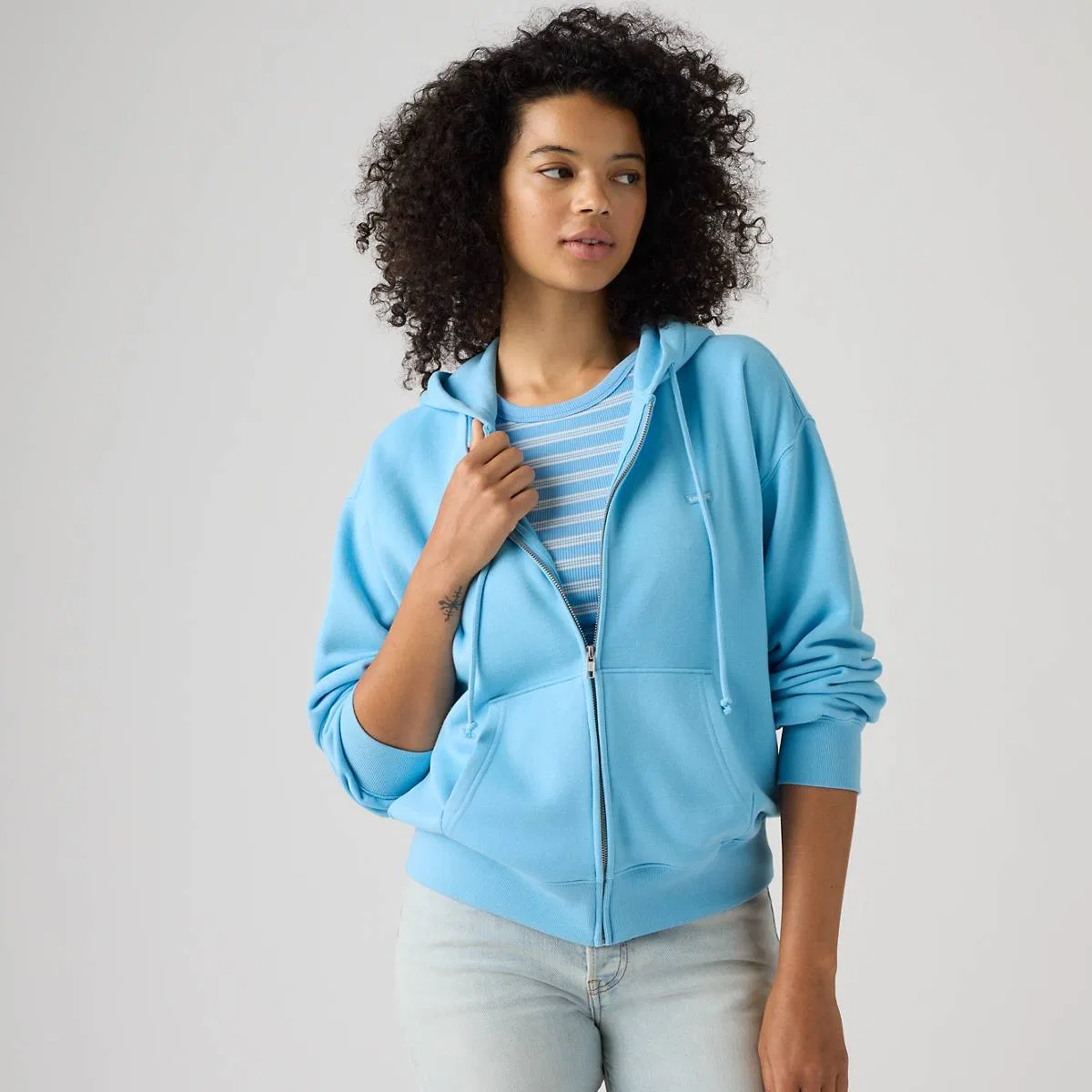 Повседневная толстовка на молнии Levi's, Alaskan Blue - Blue