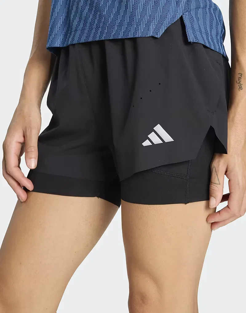 Шорты Adidas performance Adi365 climacool+ с 4 карманами, 2 в 1, черный — фото 3