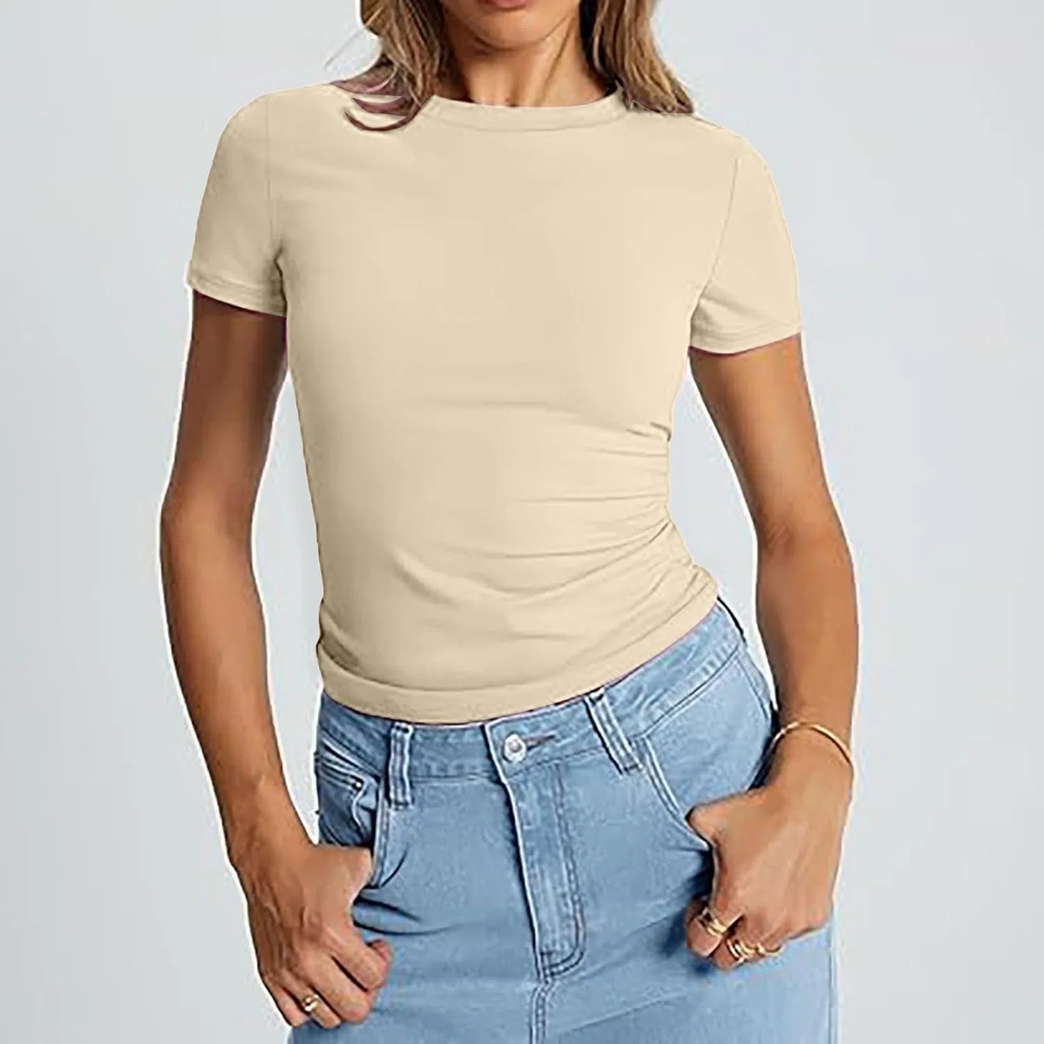 Женский облегающий топ с коротким рукавом Skate Shirt, Ny3 — фото 3