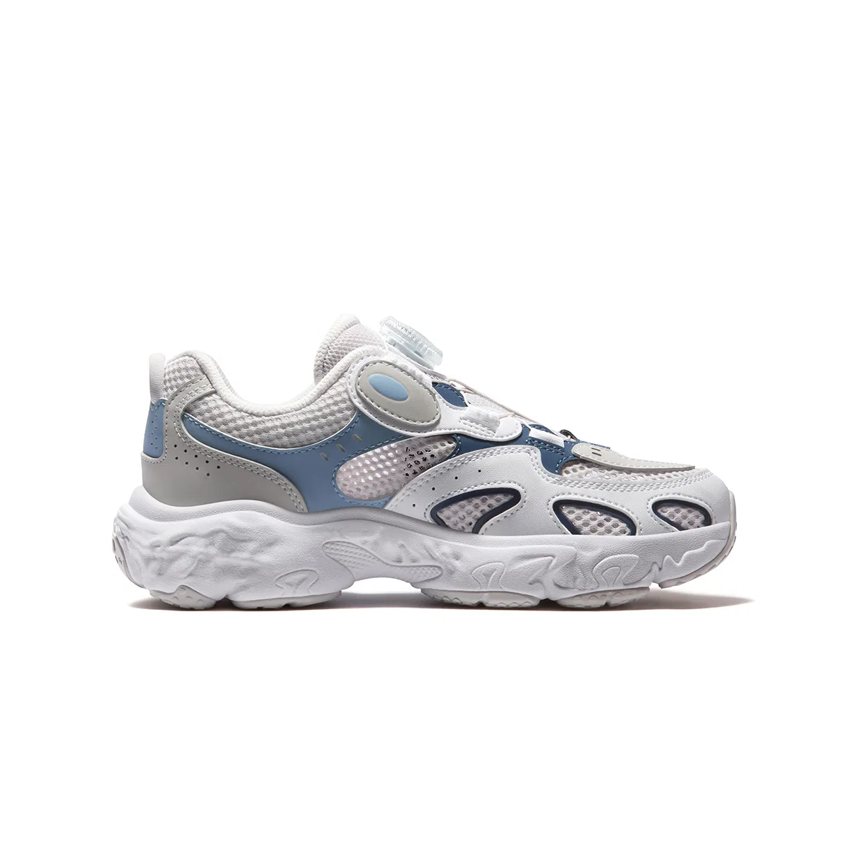 Кроссовки Heritage FHT из синтетической кожи и текстиля низкие беговые Rain Mist Gray/FILA White детские FILA KIDS — фото 3