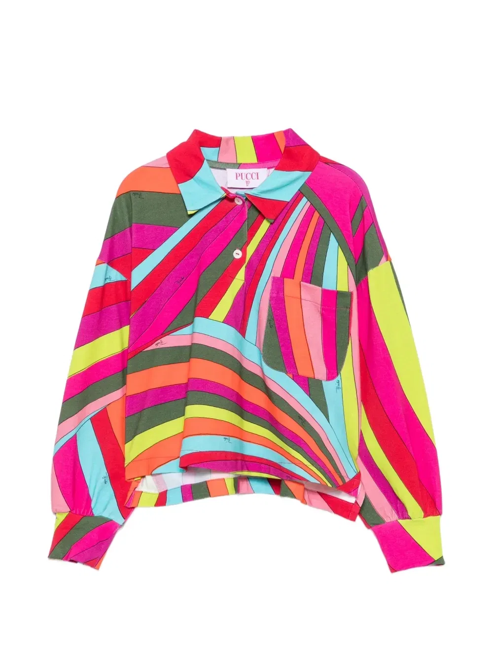 Футболка с длинным рукавом Pucci Junior, розовый