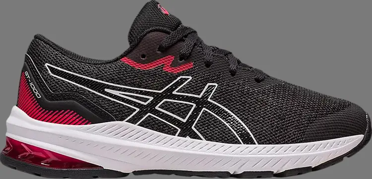 

Кроссовки gt 1000 11 gs 'black electric red' Asics, черный