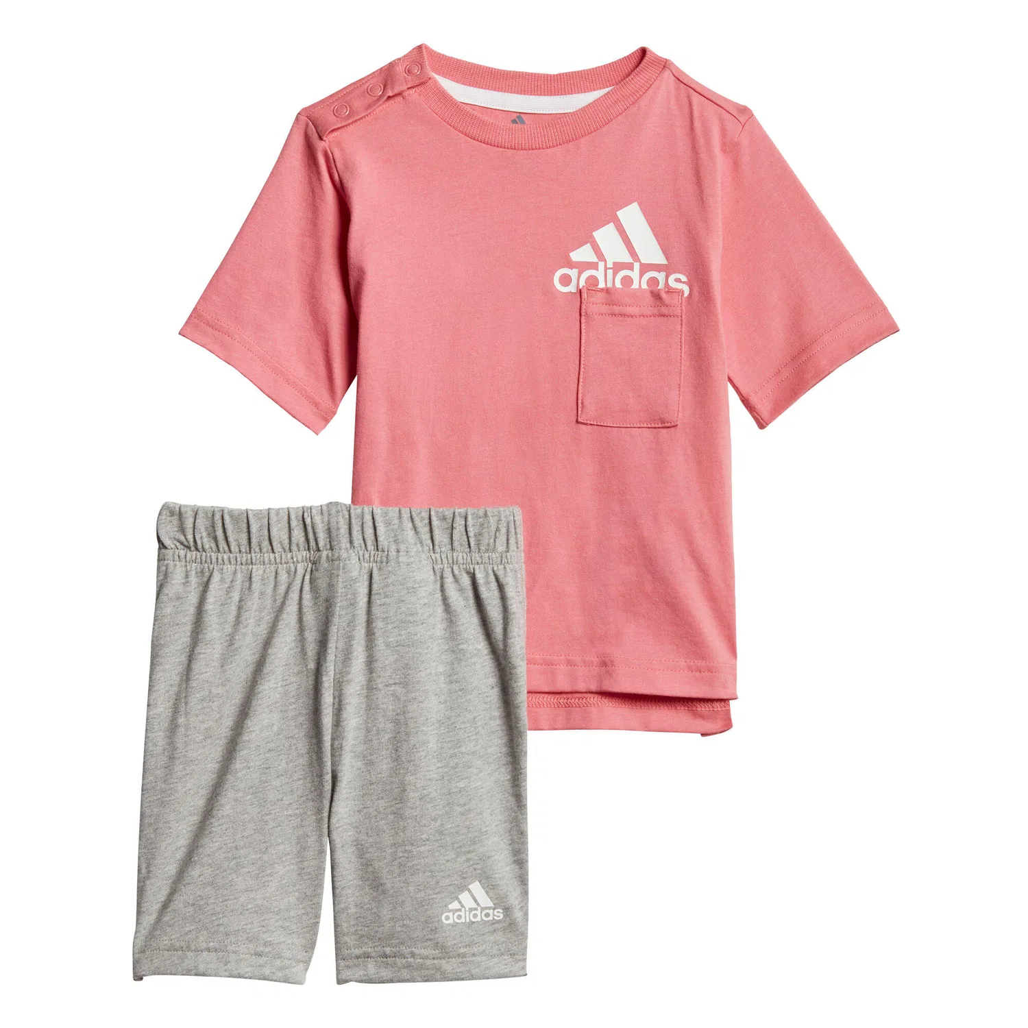 Детский комплект из органического хлопка Badge of Sport Summer Set Adidas, Rosa / Grau
