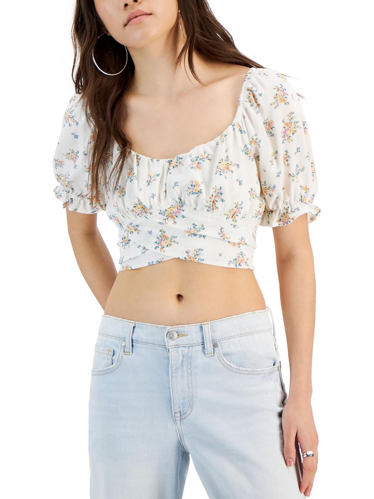

Укороченный топ в стиле бохо для юниоров Just Polly, цвет cream floral