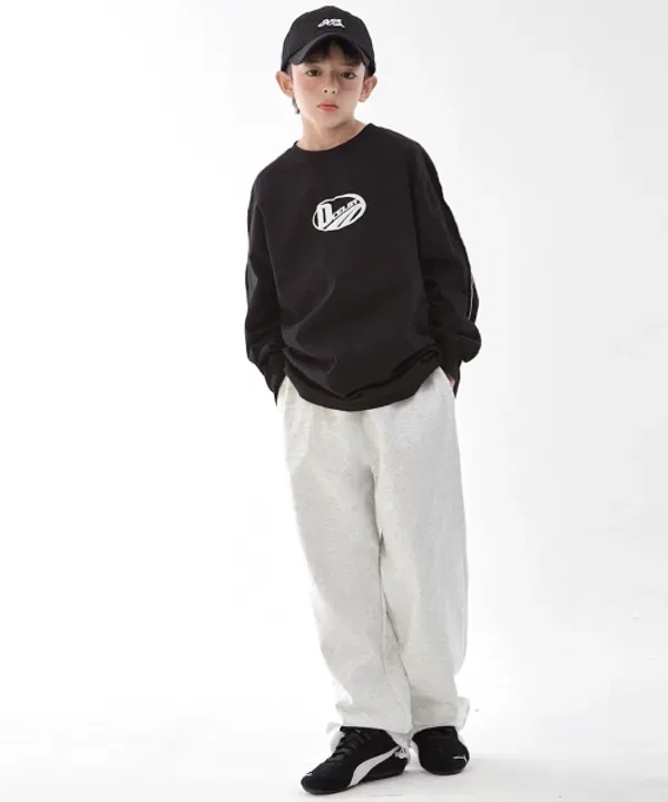 Спортивные штаны с логотипом Ocelot Junior, черные/айвори